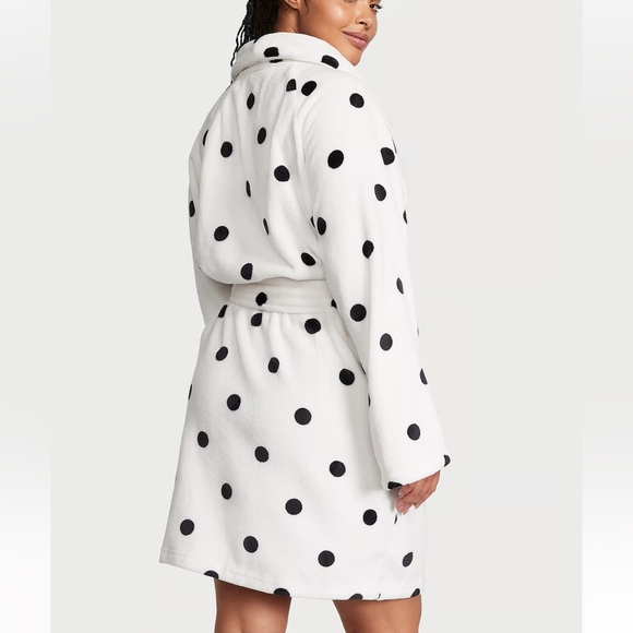 PINK Short Cozy Robe - Picture 6 of 7